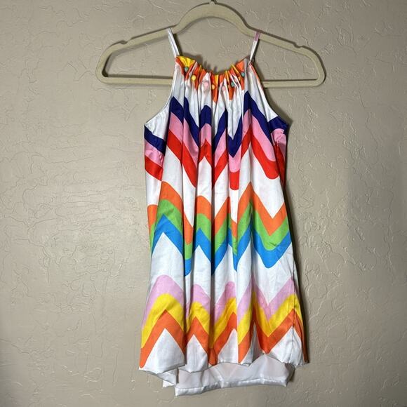 Lola + the boys rainbow chevron print dress girls size 6 - Picture 6 of 6